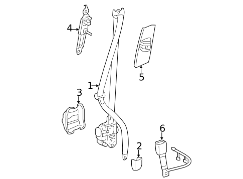 Seat Belt for 2016 Lexus CT200h #0