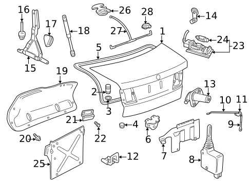 Liftgate for 2007 Saab 9-5 #2