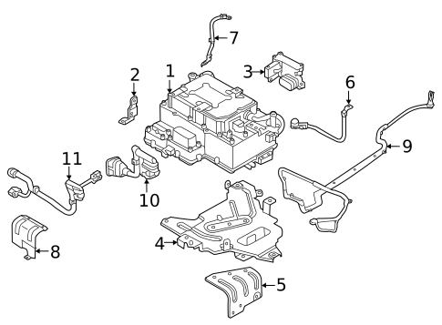 Battery & Related Components for 2015 Hyundai Sonata #1