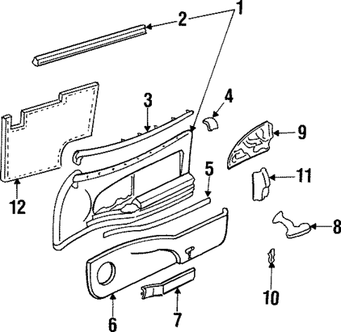 Door for 1994 Buick Skylark #2