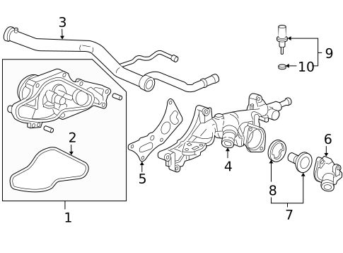 Water Pump for 2004 Honda Accord #0