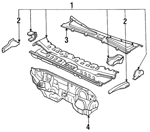 Cowl for 1990 Honda Accord #0