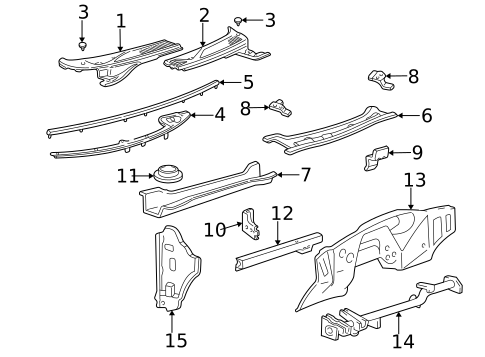 Cowl for 2003 Ford F-150 #1