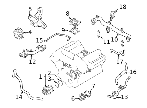 Water Pump for 2007 INFINITI G35 #1