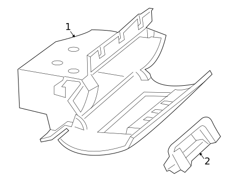 Glove Box for 2005 Mercedes-Benz SLK 55 AMG® #0