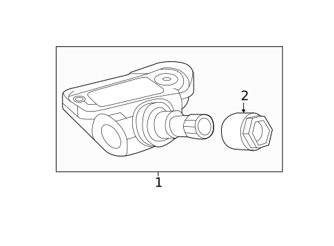Tire Pressure Monitor Components for 2019 Mercedes-Benz AMG® GT S #3