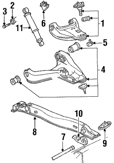 Suspension Components for 1991 GMC Syclone #1