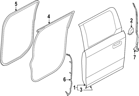 Door & Components for 2022 Ford F-150 #0