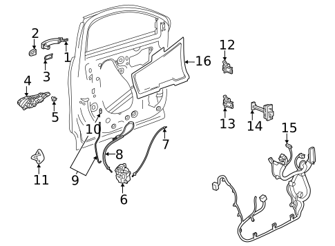Lock & Hardware for 2025 Buick Encore GX #5
