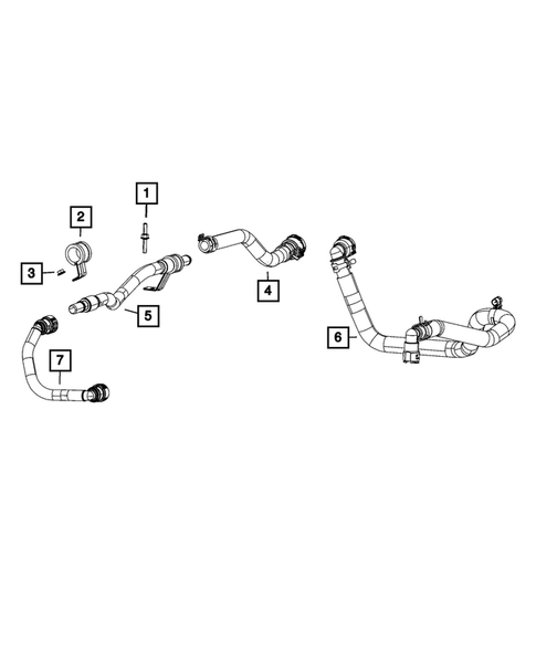 Air Conditioner and Heater Plumbing for 2023 Jeep Gladiator #1