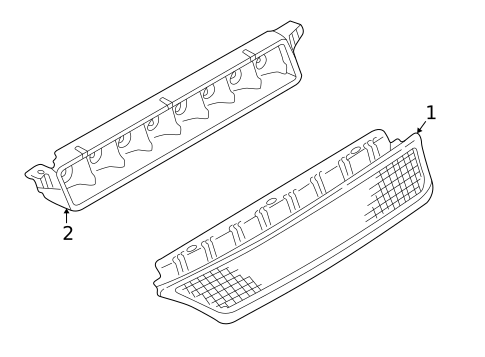 High Mounted Stop Lamp for 2003 Volkswagen Passat #1