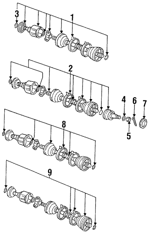Axle Components for 1996 Mitsubishi Eclipse #3