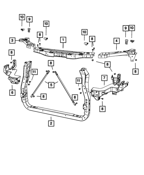 Radiator and Related Parts; Charge Air Cooler for 2014 Dodge Durango #1