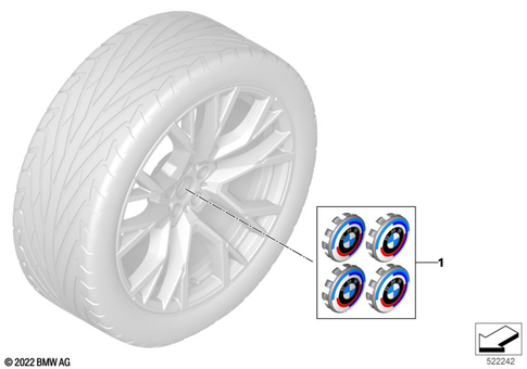 Wheel with Tire Set Summer for 2025 BMW BMW ALPINA XB7 #2
