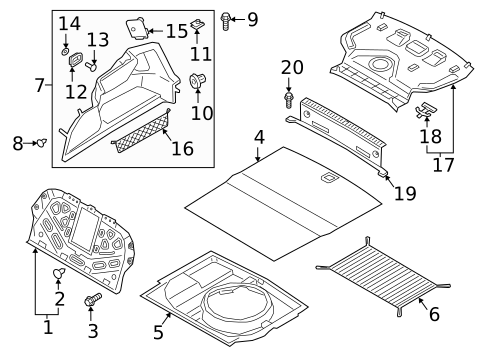 Interior Trim - Rear Body for 2019 Kia K900 #0