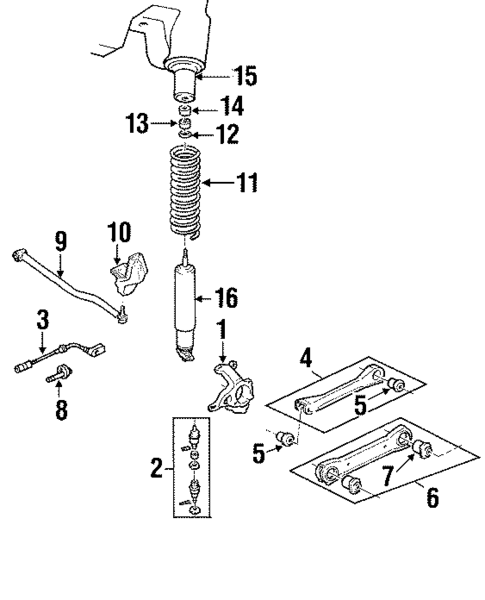 Suspension Components for 1993 Jeep Grand Cherokee #0