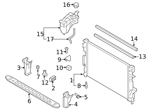 Radiator & Components for 2011 Volvo S80 #0