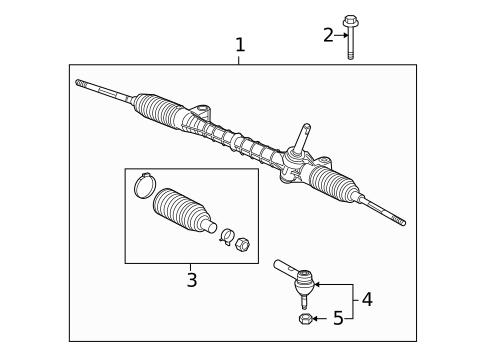 Steering Gear & Linkage for 2003 Saturn Ion #2