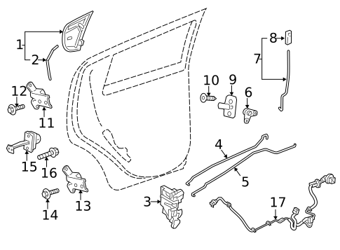 Lock & Hardware for 2019 Chevrolet Spark #1