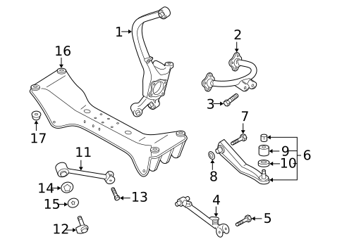 Rear Suspension for 2003 Mitsubishi Eclipse #1
