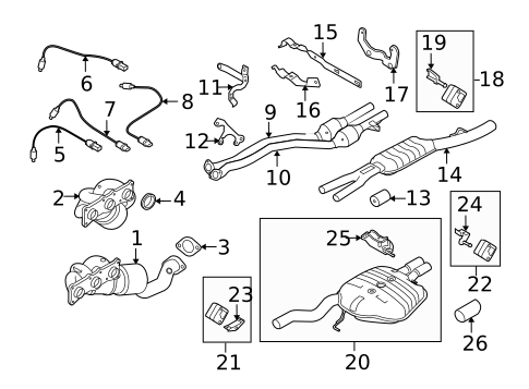 Exhaust Components for 2008 BMW 535xi #1