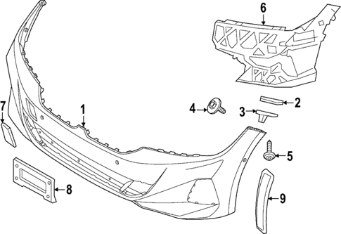 Bumper & Components - Front for 2025 BMW 330i #2