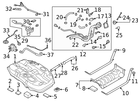 Emission Components for 2020 Kia Optima #1