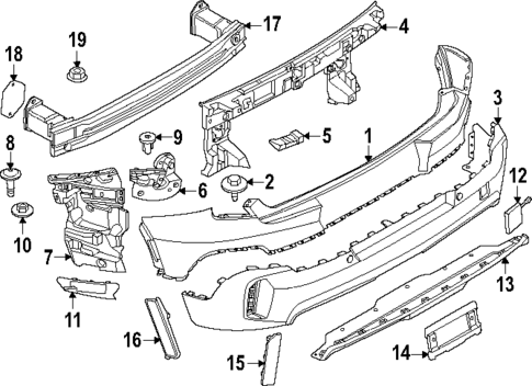 Bumper & Components - Rear for 2025 Mini Countryman #0
