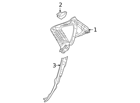 Interior Trim - Quarter Panels for 2004 Mazda 3 #1