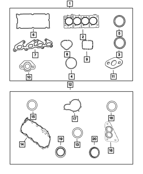 Engine Identification, Service Engines & Engine Service Kits for 2010 Chrysler PT Cruiser #0