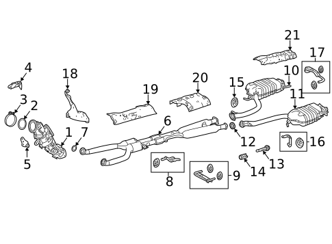Exhaust Components for 2020 Lexus LS500 #0