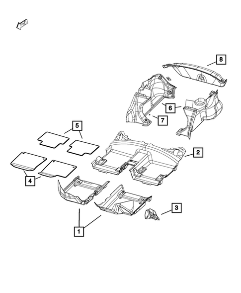 Carpets, Floor Mats, Load Floor, and Silencers for 2016 Chrysler 200 #1