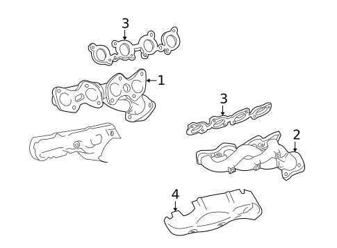 Exhaust Manifold for 2006 Toyota Land Cruiser #0