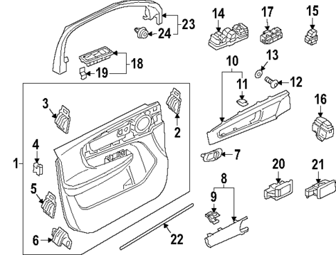 Interior Trim - Front Door for 2026 Volvo EC40 #0