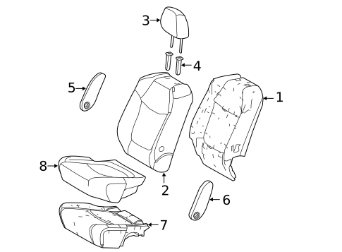 Second Row Seats for 2021 Toyota Sienna #5