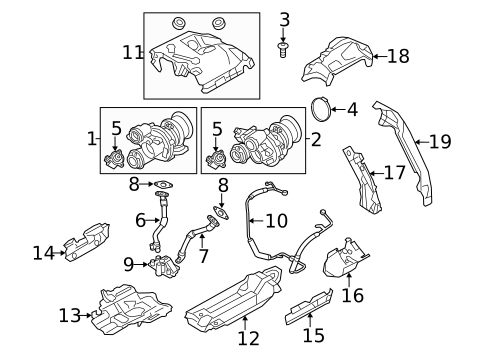 Turbocharger & Components for 2012 BMW 550i GT xDrive #0