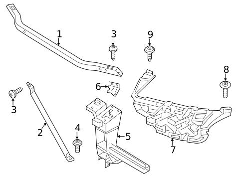 Radiator Support for 2014 BMW X3 #0