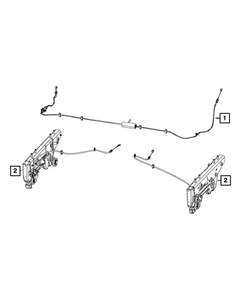 Rear Seats - Second Row Adjusters, Recliners, Shields and Risers for 2021 Chrysler Voyager #10