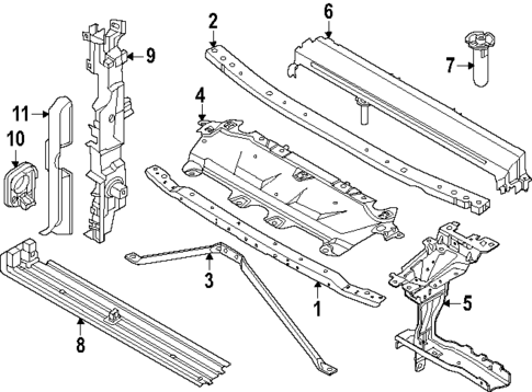 Radiator Support for 2024 BMW i5 #0