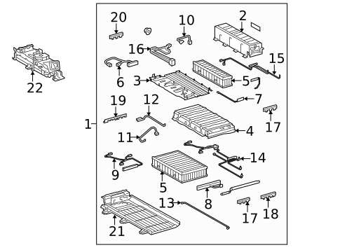 Battery for 2010 Lexus LS600h #0