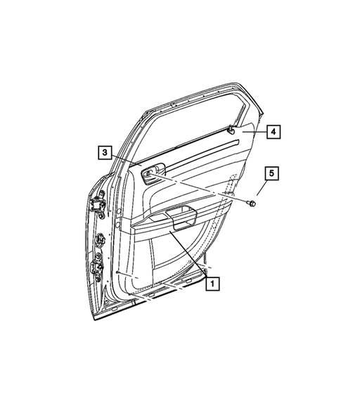 Rear Door for 2006 Chrysler 300 #3