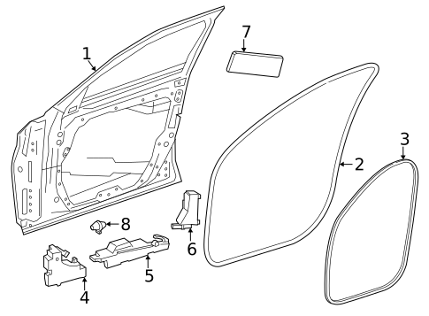 Door & Components for 2025 Mercedes-Benz CLE300 #1