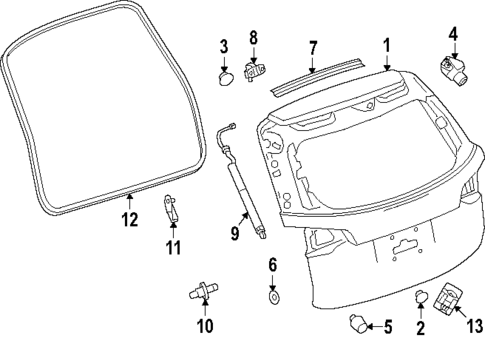 Gate & Hardware for 2025 Chevrolet Equinox #0
