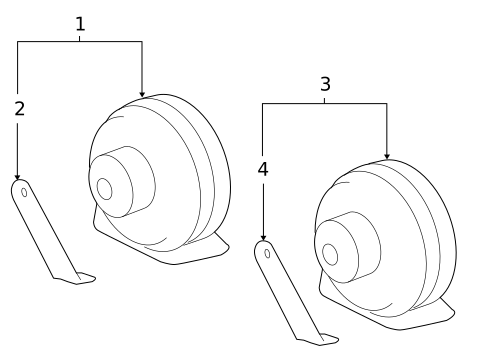 Horn for 2012 Cadillac Escalade #0