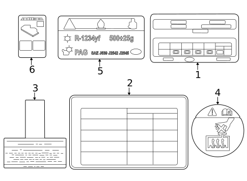 Labels for 2023 Kia EV6 #0