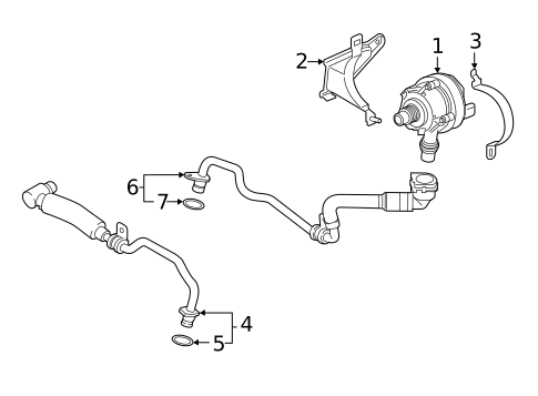 Water Pump for 2020 BMW M340i #3