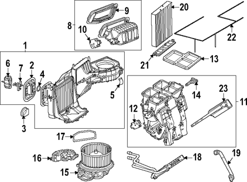 Evaporator & Heater Components for 2024 Mercedes-Benz EQB 350 #0