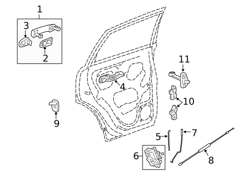 Lock & Hardware for 2008 Saturn Vue #0