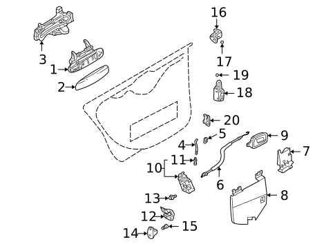 Rear Door for 2005 Audi A4 Quattro #1