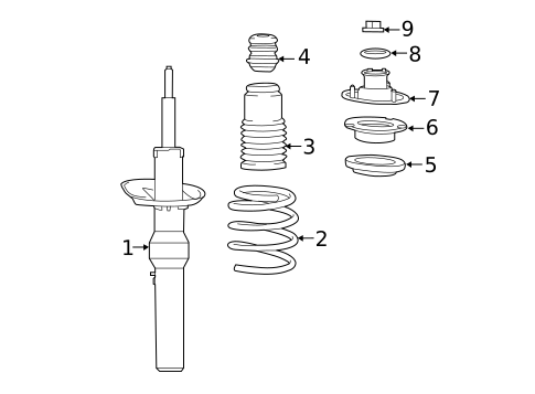 Struts & Components for 2014 Porsche Cayman #1